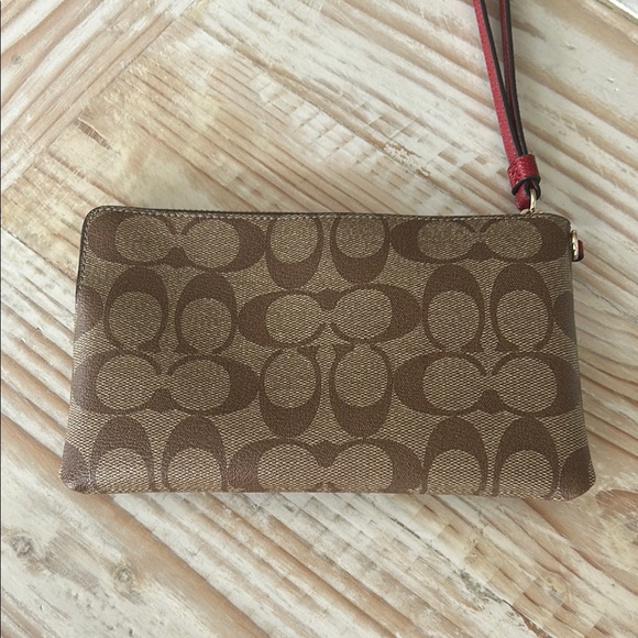 Coach Brown Wristlet - Picture 2 of 6